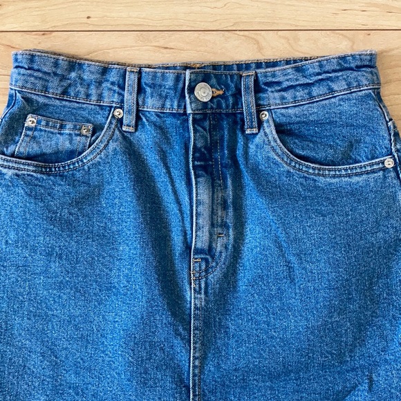 Zara split front denim skirt - Picture 4 of 5
